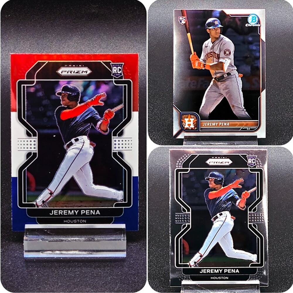 Jeremy Pena Bowman Chrome Red White Blue Prizm RC Houston Astros Star